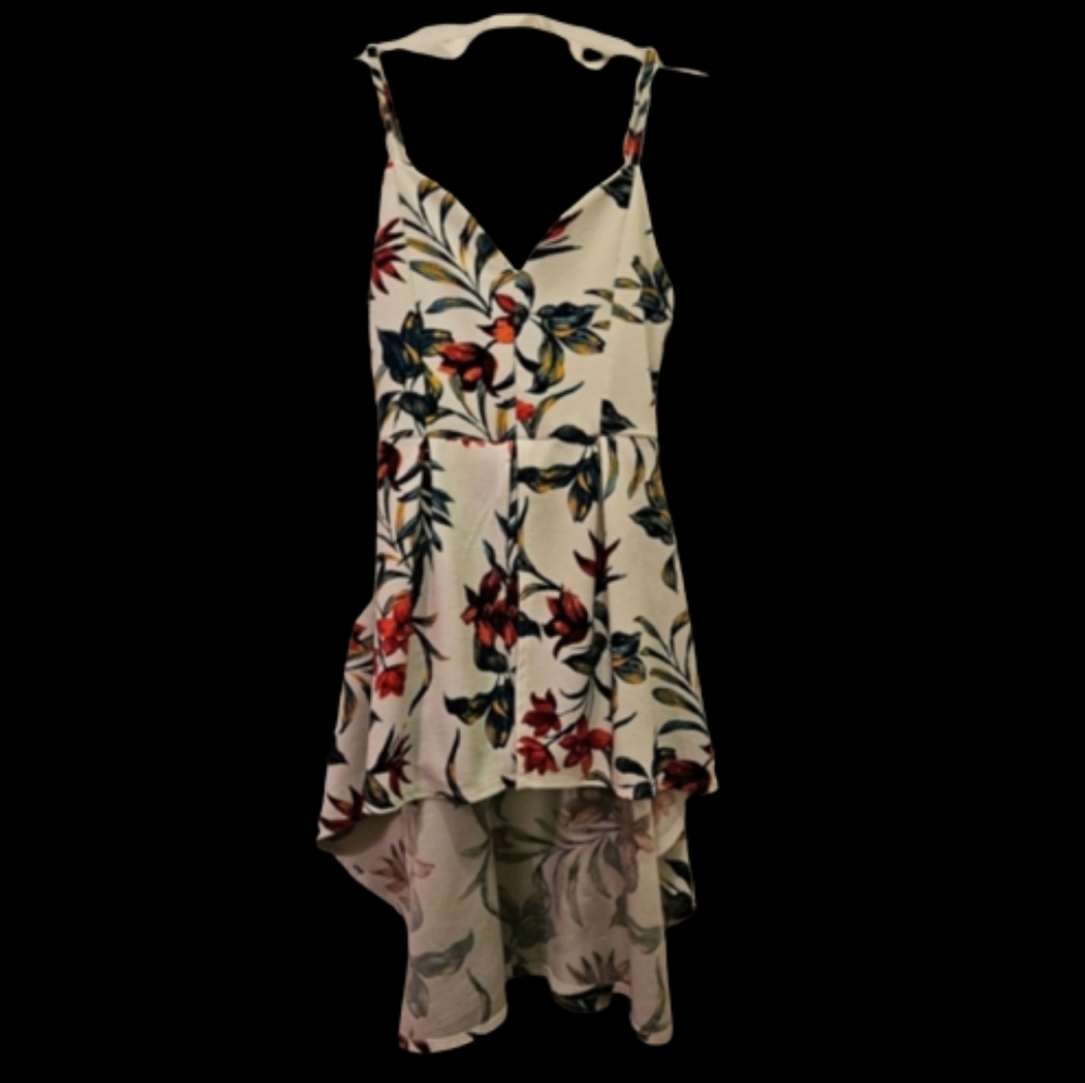 Derek Heart Floral High-Low Romper
